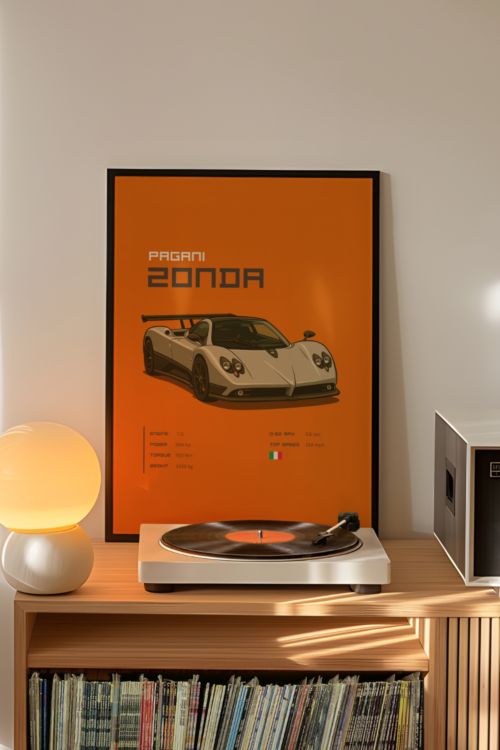 Pagani Zonda Poster