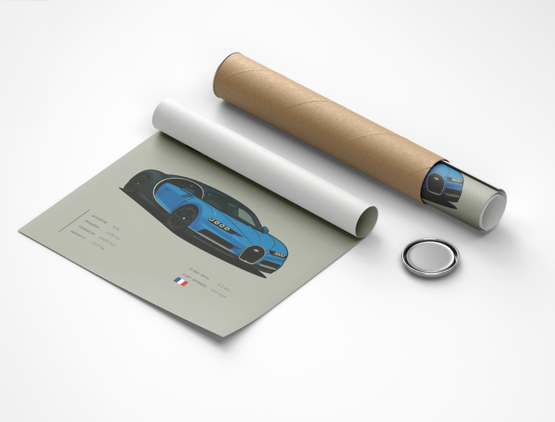 Bugatti Chiron Poster