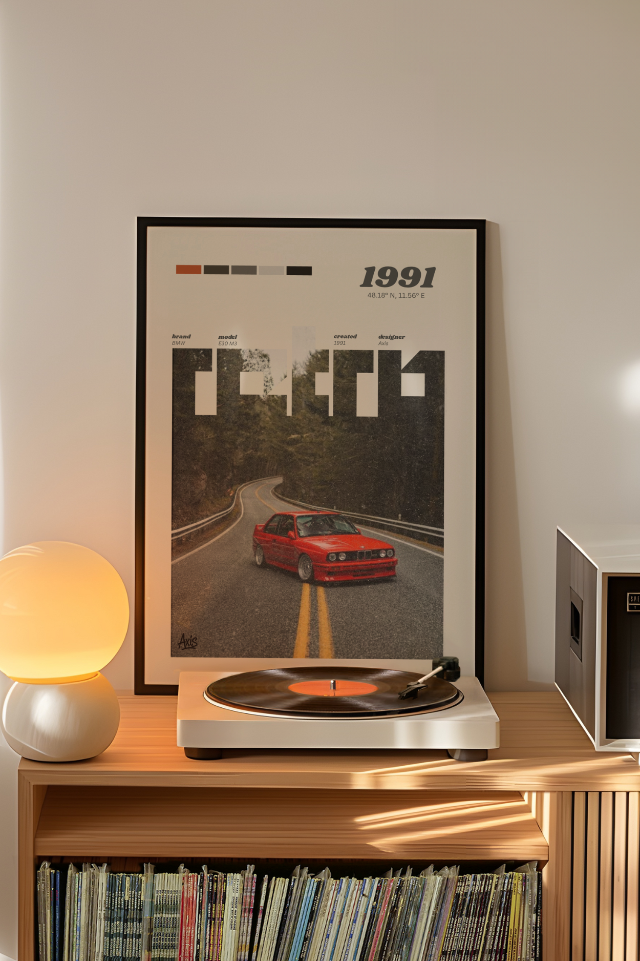 BMW M Sport Retro Poster
